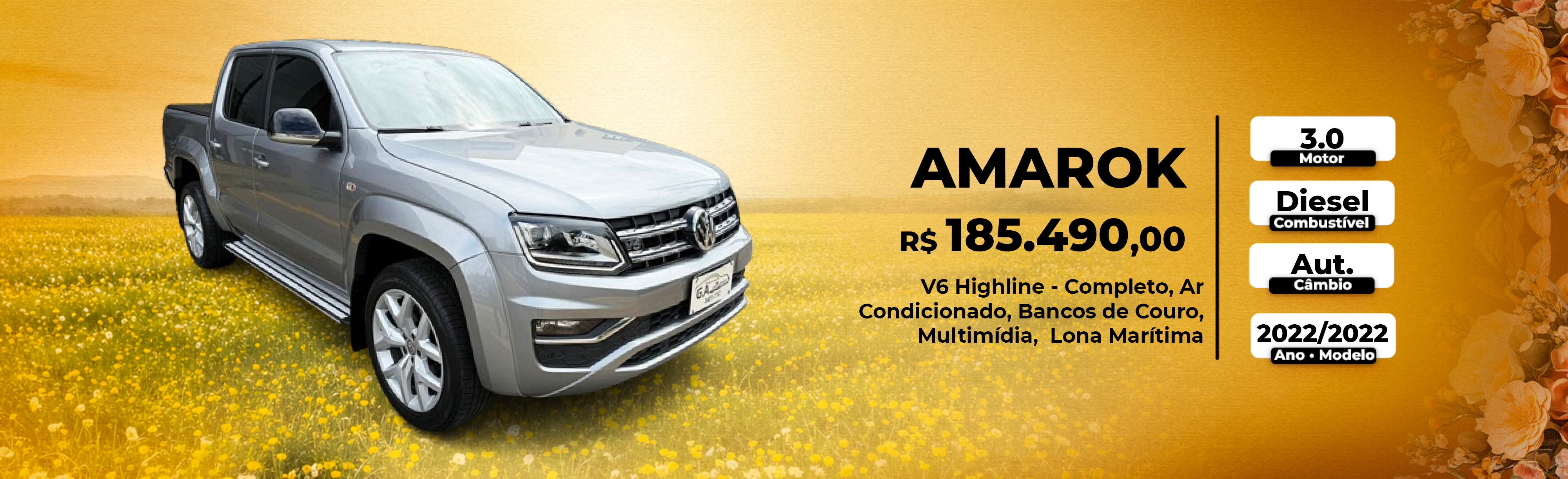 Amarok V6 Highline Cinza 2022 - FSA-0G62